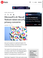  Microsoft’s AI ‘Recall’ feature raises security and privacy concerns
    