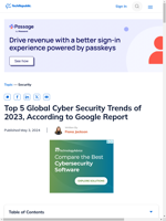 The top 5 global cyber security trends of 2023 according to Google report
    