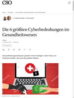  Die 6 größten Cyberbedrohungen im Gesundheitswesen aufgeführt
    