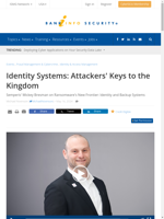  Identity Systems are critical to prevent cybercriminals from disrupting operations
  