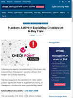  Hackers actively exploiting a critical zero-day vulnerability in Checkpoint's security software
    