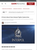  Interpol plays a significant role in global cybercrime fight
    