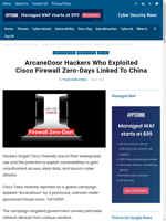  ArcaneDoor hackers who exploited Cisco Firewall zero-days were linked to China
    