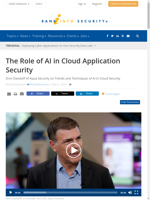  AI technologies are integrated into cloud environments to enhance security
  