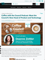  Meet the Council's New Head of Product and Technology Deanne Zettler in a podcast
    