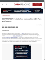  ESET launches new MDR tiers for SMBs and Enterprises
    